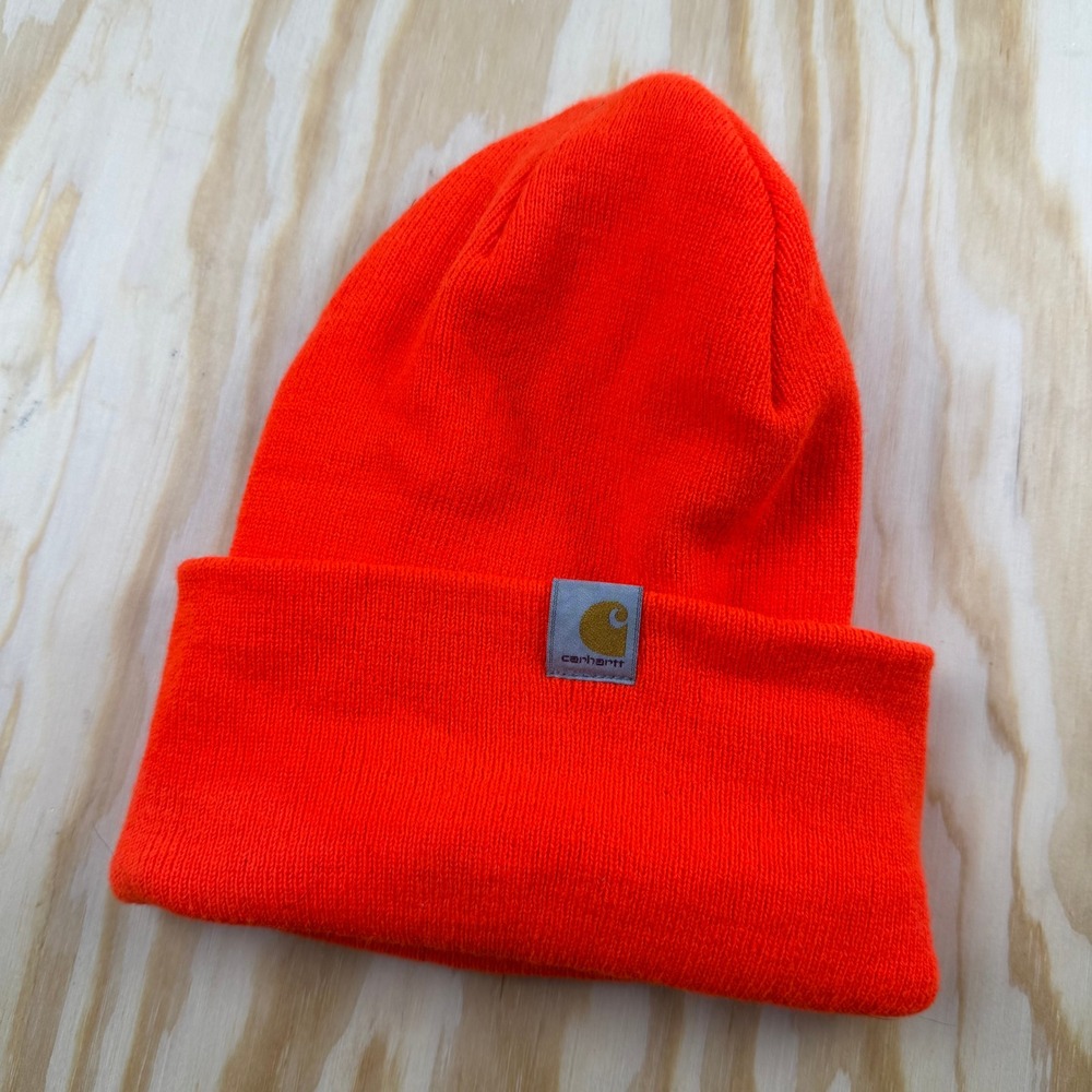 Carhartt Acrylic Watch Hat Bright Orange Beanie AH4597-M BOG Mens OS